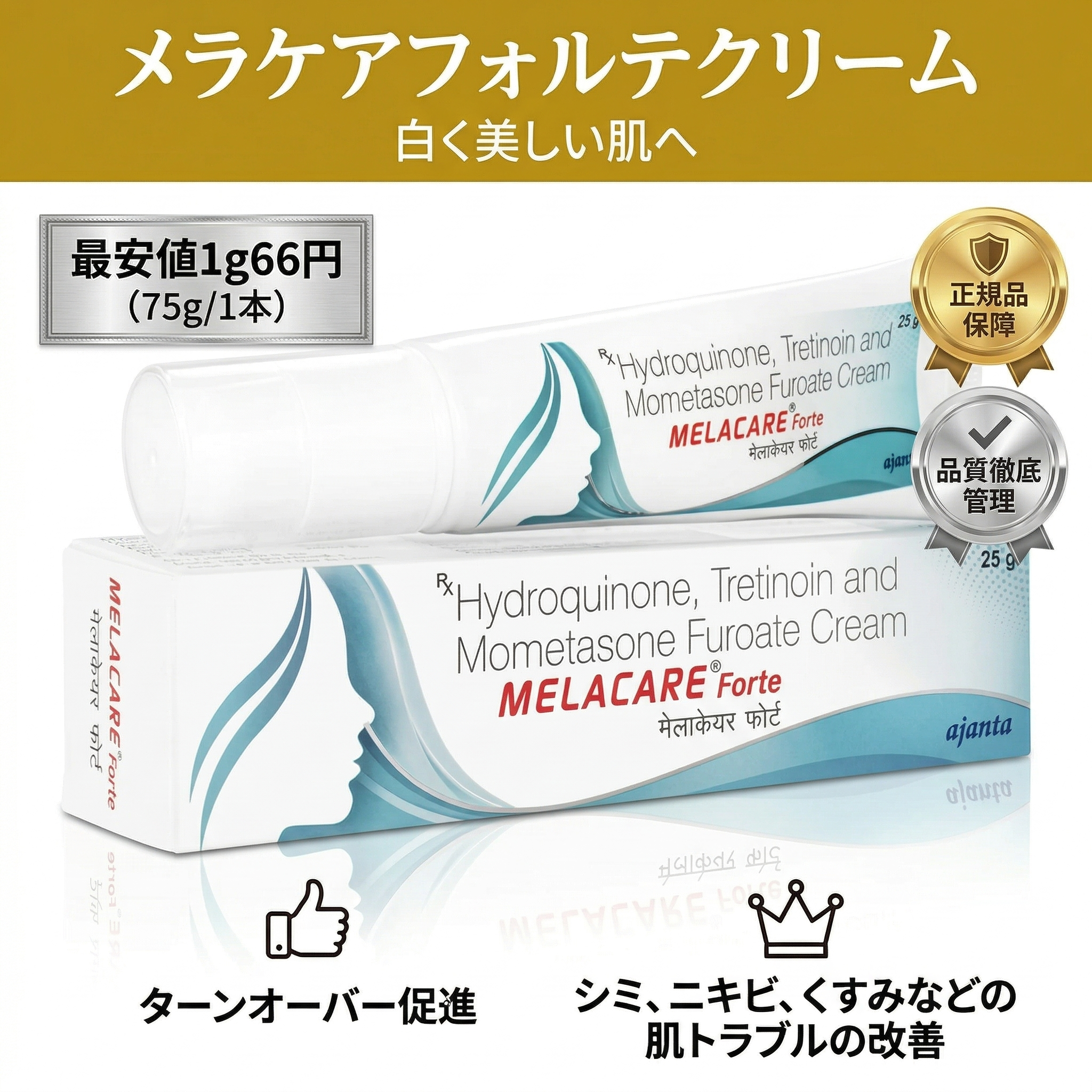 メラケアフォルテクリーム製品画像